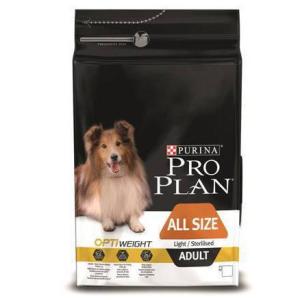 Корм для собак Pro Plan Light-Sterilised Adult All Size, 14 кг, курица с рисом