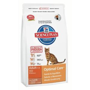 Корм для кошек Hill's Adult Optimal Care, 10 кг, ягненок