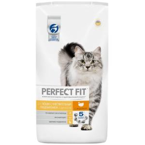 Корм для кошек Perfect fit Sensitive, 2.5 кг, индейка