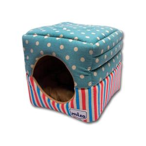 Домик для маленьких собак Katsu, размер 30х30х16см., голубой