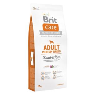 Корм для собак Brit Care Adult Medium Breed, 12 кг, Ягненок с рисом