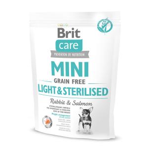 Корм для собак Brit Care Light & Sterilised, 400 г, кролик с лососем