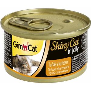 Корм для кошек GimCat ShinyCat, 85 г, тунц с цыпленком