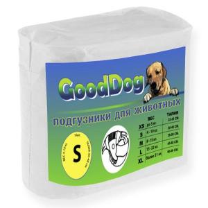 Подгузники для собак GoodDog S, 16 шт.