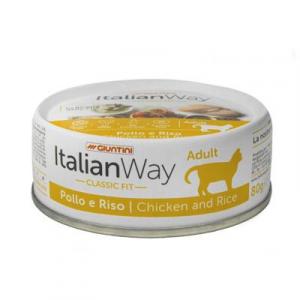 Корм для кошек Italian Way, 80 г, курица и рис