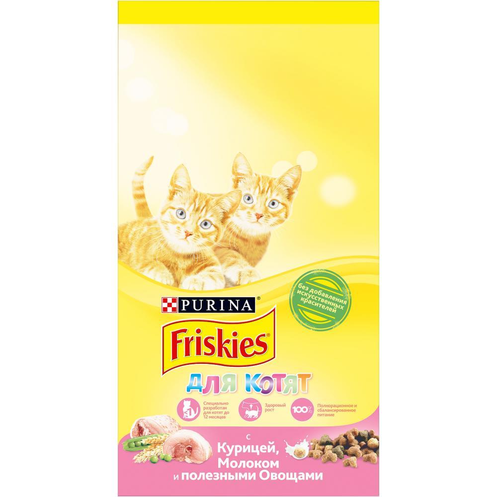 Купить Friskies корм для котят, 2 кг, курица и молоко