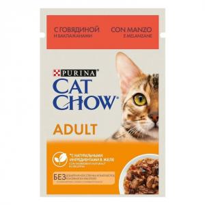 Корм для кошек Purina Cat Chow Adult, 85 г, говядина