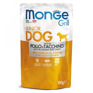 Корм для собак Monge Dog Grill Purry&Junior Pouch, 100 г