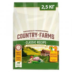 Корм для собак Country Farms Adult Classic, 2.5 кг, курица