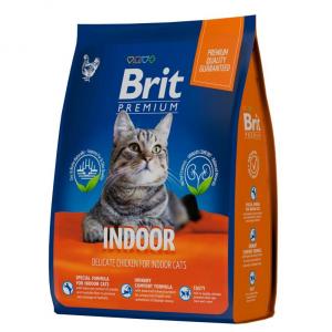 Корм для кошек Brit  Premium Cat Indoor, 400 г, курица