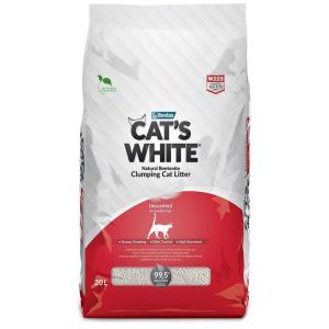 Наполнитель для кошачьего туалета CAT"S WHITE Natural , 17 кг, 20 л