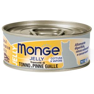 Корм для кошек Monge jelly Adult cat, 80 г, желтоперый тунец