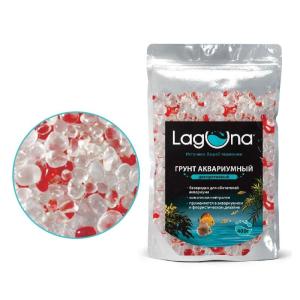 Грунт аквариумный Laguna 016AR, 458 г, белый / красный