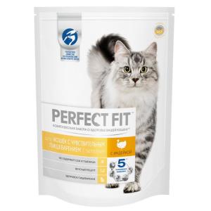 Корм для кошек Perfect fit Sensitive, 650 г, индейка