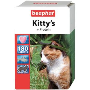 Витамины для кошек Beaphar Kitty's + Protein, 180 таб.