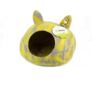 Домик для животных Zoobaloo Уютное гнездышко, размер 40х40х20см., мультиколор желтый