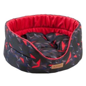 Лежак для собак и кошек Katsu Yohanka shine S, размер 52х46х19см., красный
