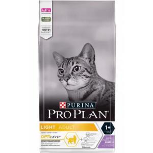 Корм для кошек Pro Plan Light, 1.5 кг, индейка с рисом
