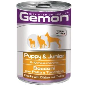 Корм для щенков Gemon Dog Puppy & Junior, 400 г, курица с индейкой