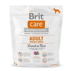 Корм для собак Brit Care Adult Medium Breed , 1 кг, ягненок с рисом