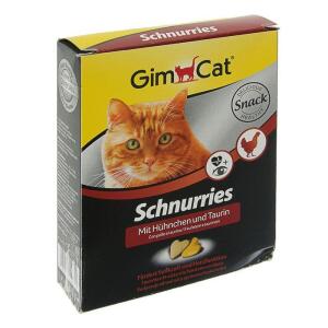 Витамины для кошек GimCat Schnurries, таурин и курица, 650 шт.
