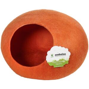 Домик для животных Zoobaloo Уютное гнездышко, размер 40х40х20см., оранжевый 