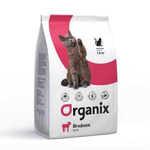 Корм для кошек Organix Adult Cat Lamb, 1.5 кг, ягненок