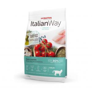 Корм для кошек Italian Way, 1.5 кг, форель и черника