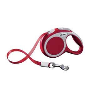 Поводок-рулетка для собак Flexi Vario Tape XS, красный
