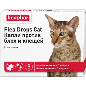 Капли от блох и клещей для кошек Beaphar Flea Drops