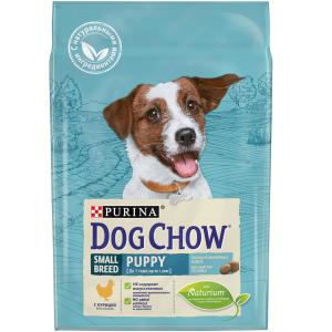Корм для щенков Purina Dog Chow Puppy small breed, 2.5 кг, курица