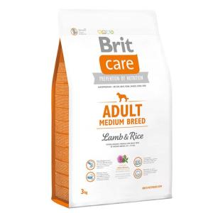 Корм для собак Brit Care Adult Medium Breed, 3 кг, Ягненок с рисом