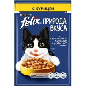 Корм для кошек Felix Природа Вкуса, 85 г, курица