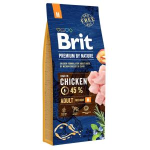 Корм для собак Brit Premium by Nature Adult M, 18 кг, курица