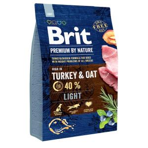 Корм для собак Brit Premium by Nature Light, 3 кг, индейка с курицей