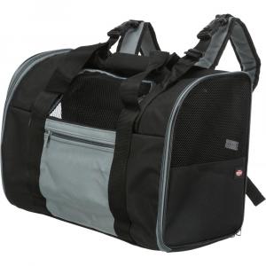 Сумка-рюкзак для кошек и собак Trixie Connor, размер 42х29х21см., черный / серый