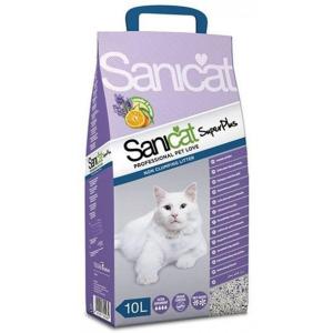 Наполнитель для кошачьего туалета Sanicat, 6.25 кг, 10 л, лаванда и апельсин