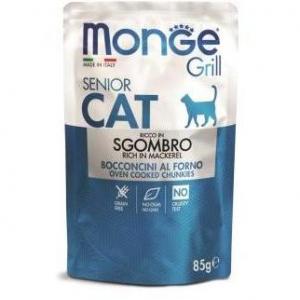 Корм для кошек Monge Cat Grill Pouch, 85 г, Макрель