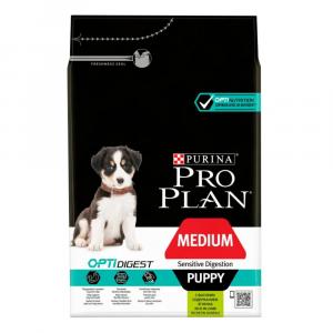 Корм для щенков Pro Plan Puppy Medium Sensitive Digestion, 3 кг, ягненок и рис