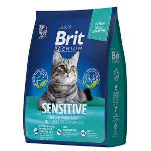 Корм для кошек Brit Premium Cat Sensitive, 400 г, индейка и ягненок
