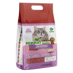 Наполнитель для кошачьего туалета Homecat Ecoline Лотос , 5.6 кг, 12 л
