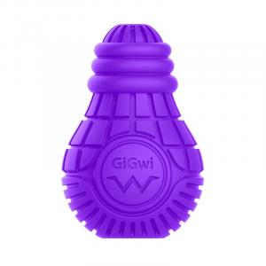 Игрушка для собак GiGwi  BULB RUBBER, размер 7x12x5см., фиолетовый