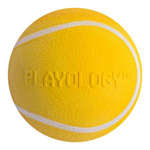 Игрушка для собак Playology  Squeaky chew Ball XL, размер 8см., желтый