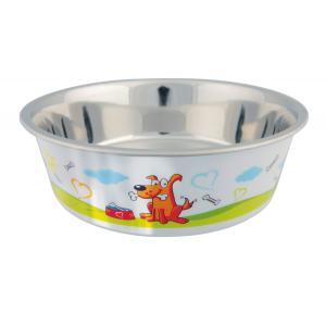 Миска для собак Trixie Stainless Steel Bowl L, размер 21см., цвета в ассортименте