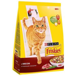 Корм для кошек Friskies Adult, 10 кг, мясо с курицей и овощами
