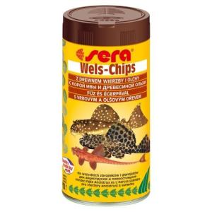 Корм для лорикариевых сомов Sera Wels Chips, 110 г, 250 мл