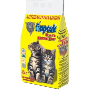 Наполнитель для кошачьего туалета Барсик Для котят, 3 кг, 4.54 л