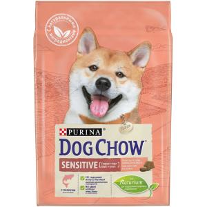 Корм для собак Purina Dog Chow Sensitive Adult, 2.5 кг, лосось, рис