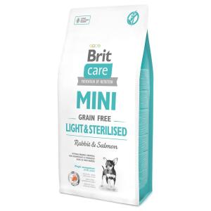 Корм для собак Brit Care Light & Sterilised, 7 кг, кролик с лососем