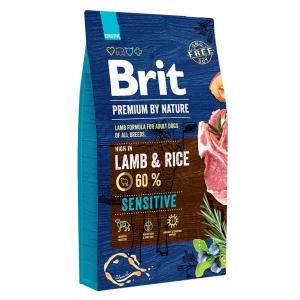 Корм для собак Brit Premium By Nature Sensitive, 8 кг, ягненок